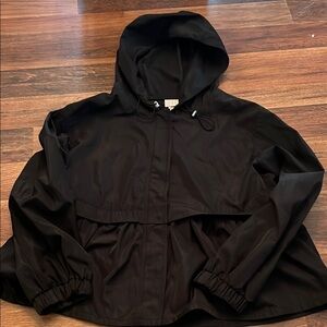 A New Day Black Utility Jacket Lightweight Hooded